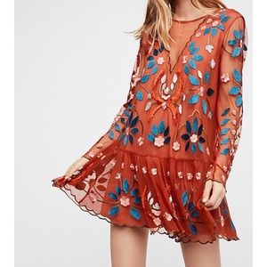 Free People Hearts Are Wild Mini Dress